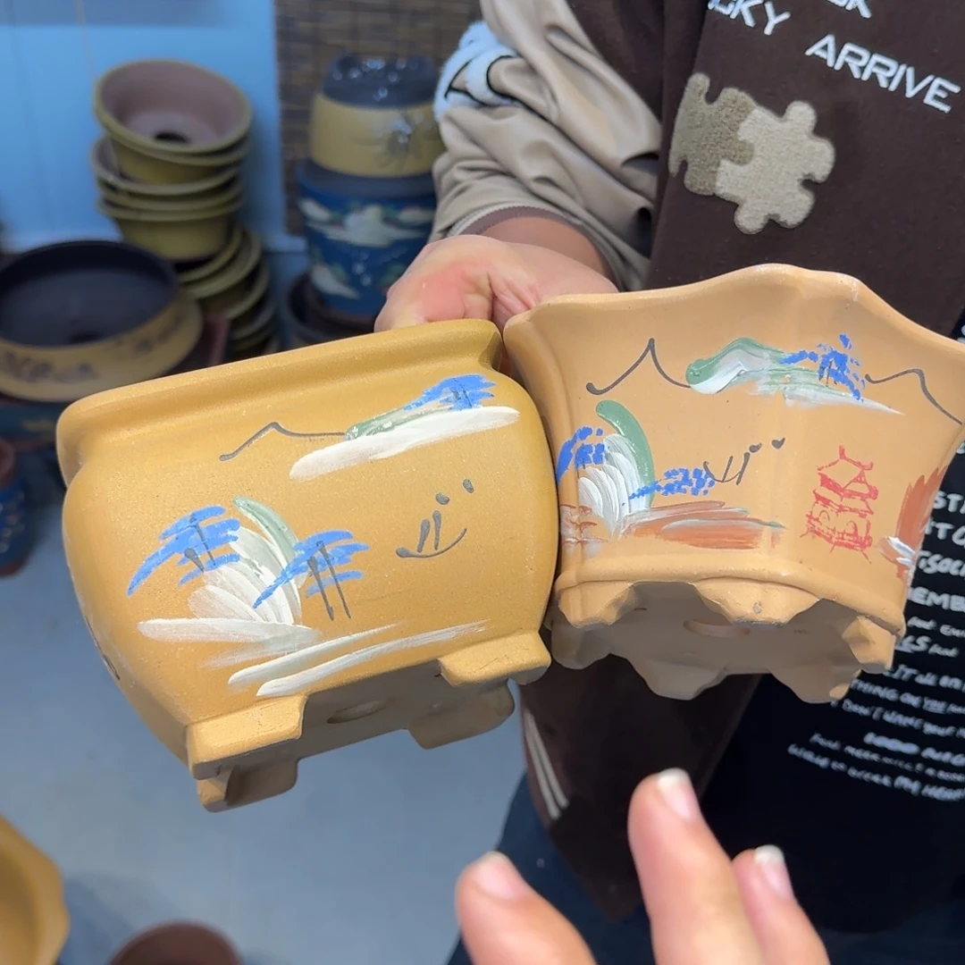 紫砂花盆瑕疵和瑕疵