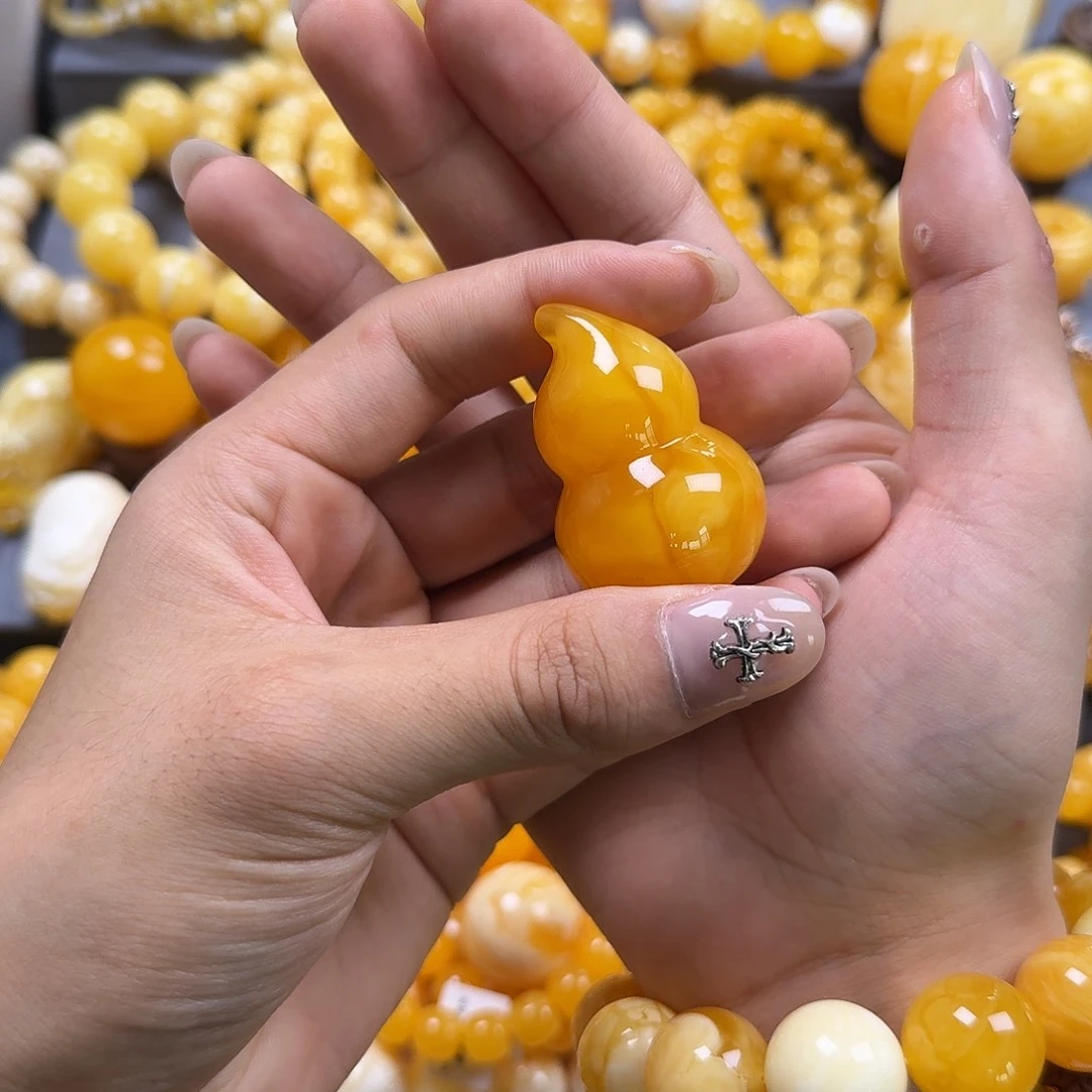 琥珀珠宝奇石未镶嵌葫芦
