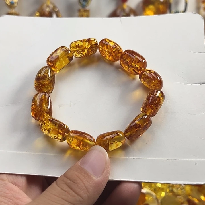 琥珀(花珀)项圈未镶嵌