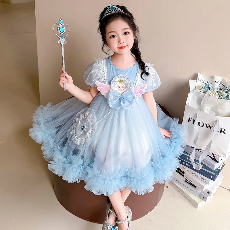 女童网纱公主裙2025新款儿童夏装六一演出服裙子女宝宝夏季连衣裙