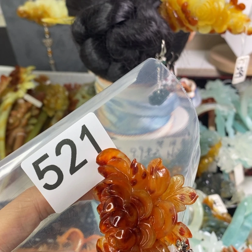 【闪购商品】岫玉发饰未镶嵌?*初发簪