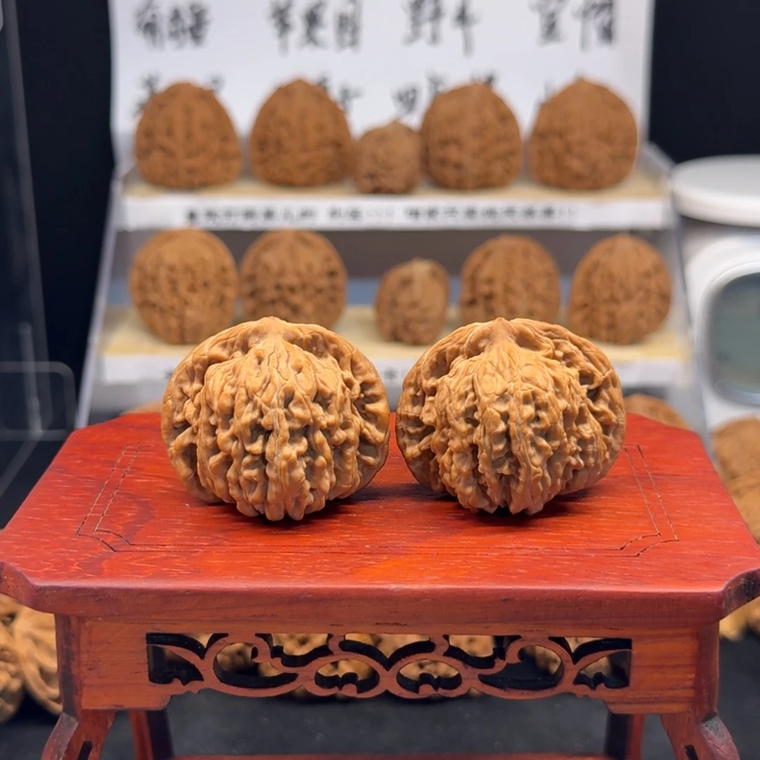 深***紫文玩核桃把件41尺四座楼（原生态）
