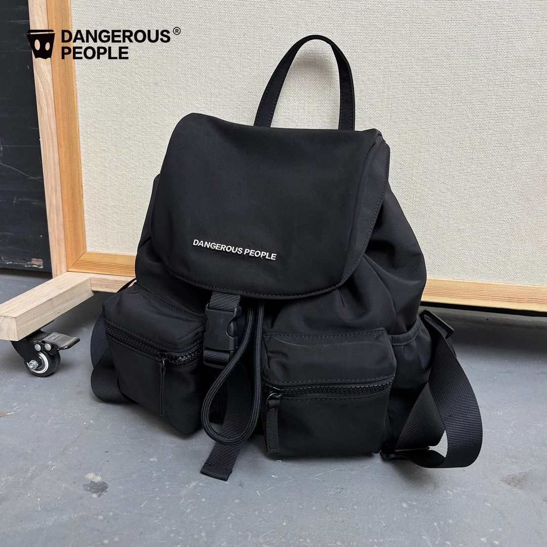 Dangerouspeople薛之谦dsp翻盖抽绳背包旅行户外通勤书包双肩包