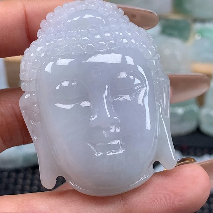颈饰未镶嵌翡翠佛头吊坠