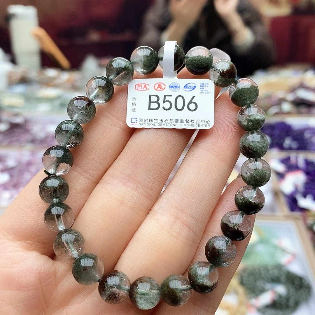 水晶手链未镶嵌B506 绿幽灵