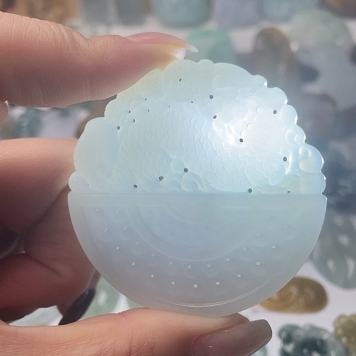 定制翡翠未镶嵌翡翠仿古牌