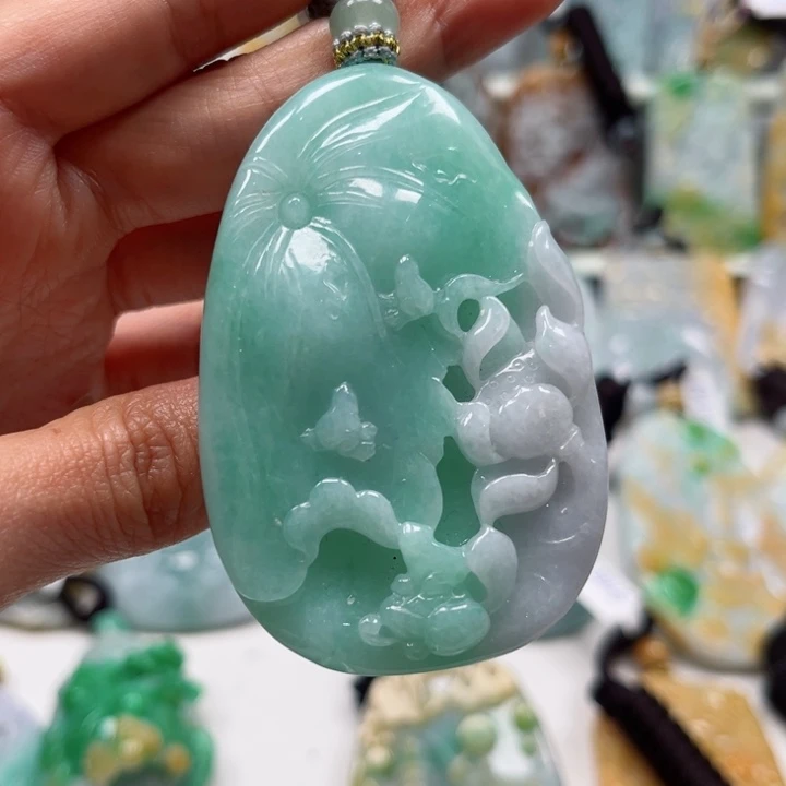 你***有翡翠未镶嵌挂件挂件