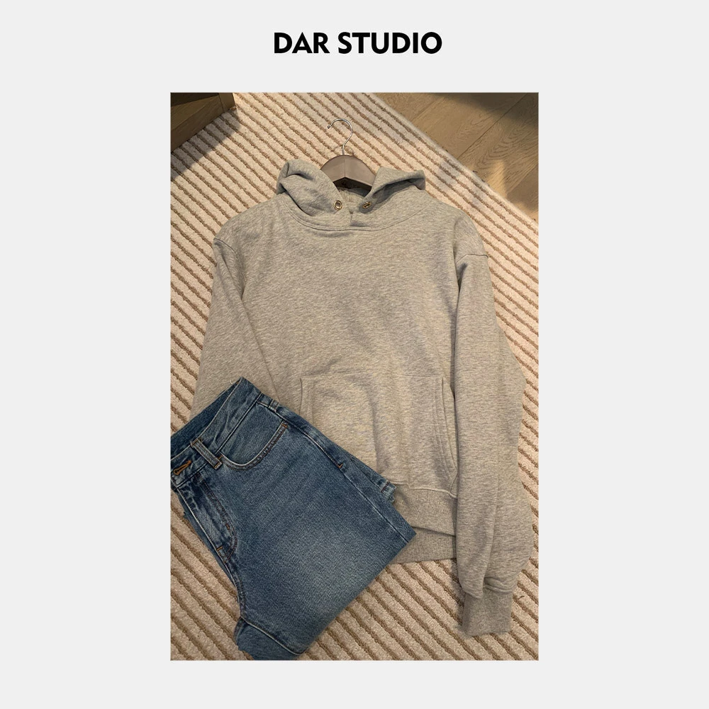 DAR STUDIO 深圳货【格林童话】2024秋冬新款加绒连帽卫衣 11492