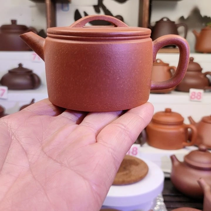 紫砂茶壶游**彩汉瓦降坡135c左右