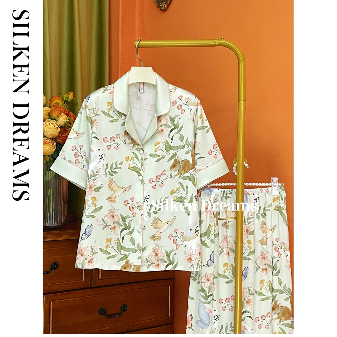 【旅行者 | 挪威之约】夏季轻奢可爱薄款睡衣家居服套装