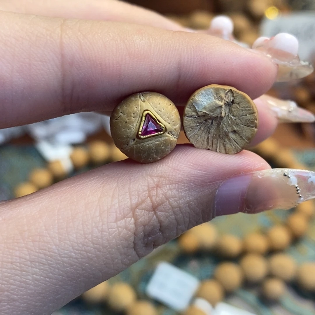 吊坠凤眼菩提镶嵌实心龙眼