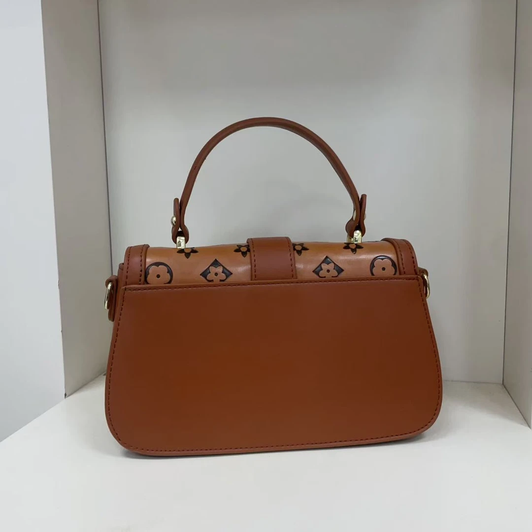 734#棕色【尺寸：长-宽-高-】潮流气质休闲百搭时尚女士单肩包