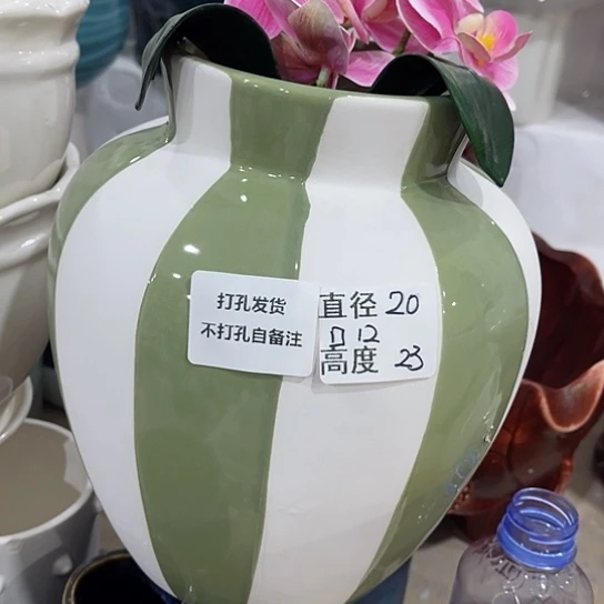 多肉绿植陶瓷花盆9.9包邮，有孔