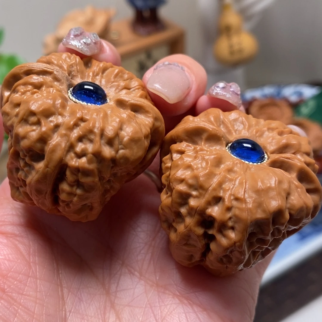 把件文玩核桃39尺寸三角蛙