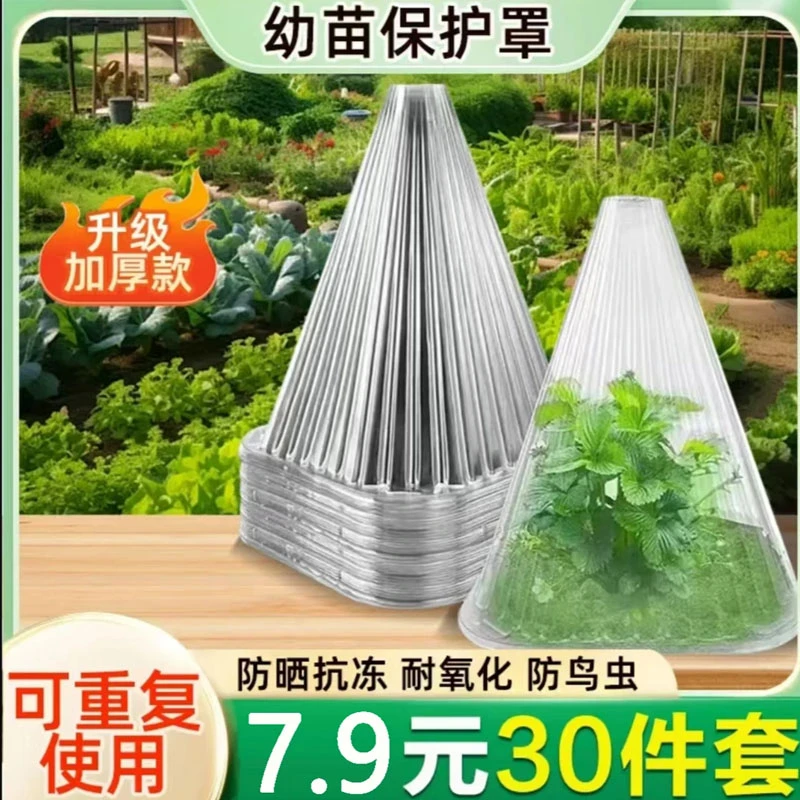 抢!【30件套】升级加大加厚防鸟幼苗保护罩鸟类防霜冻伤害