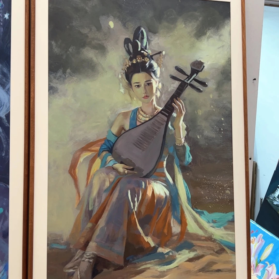 星***海丙烯画不能不要在外面浪费