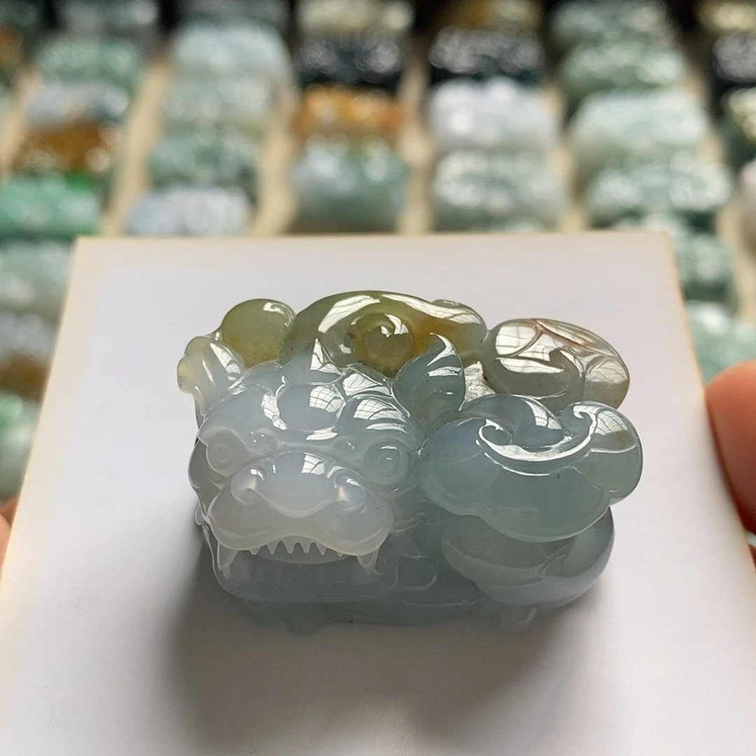 翡翠未镶嵌颈饰天然翡翠貔貅吊坠