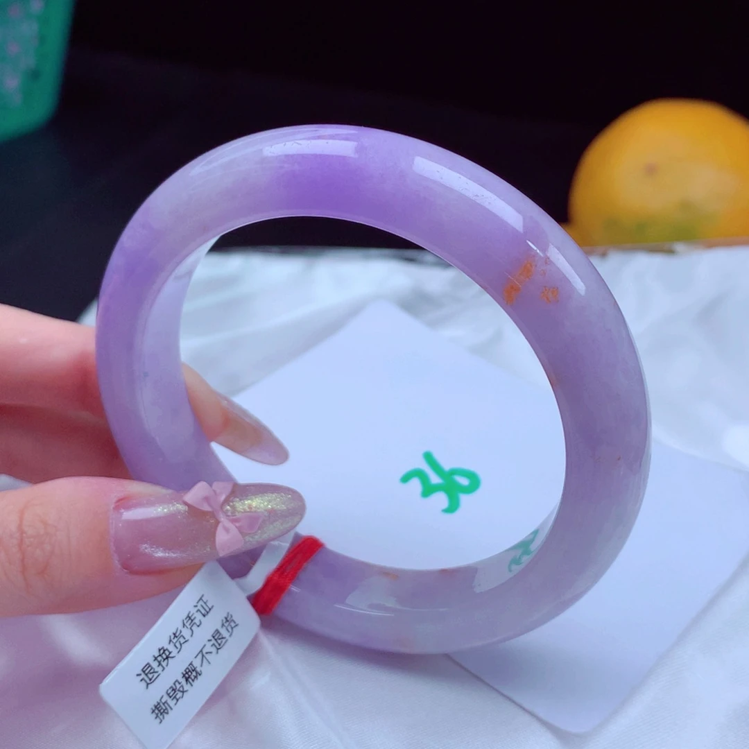 未镶嵌手镯翡翠天然缅甸翡翠A货手镯 36号