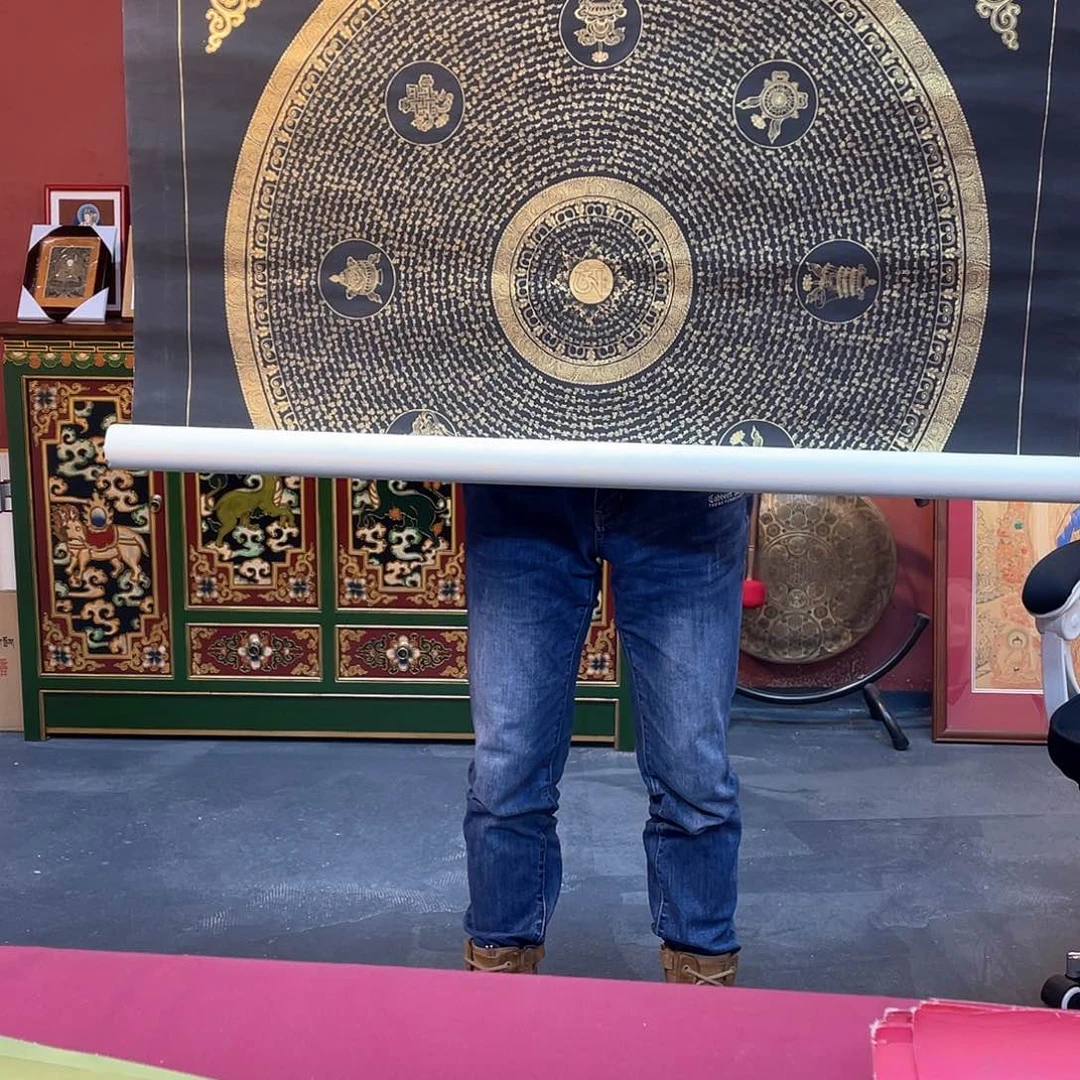 装裱画100×100八宝六字