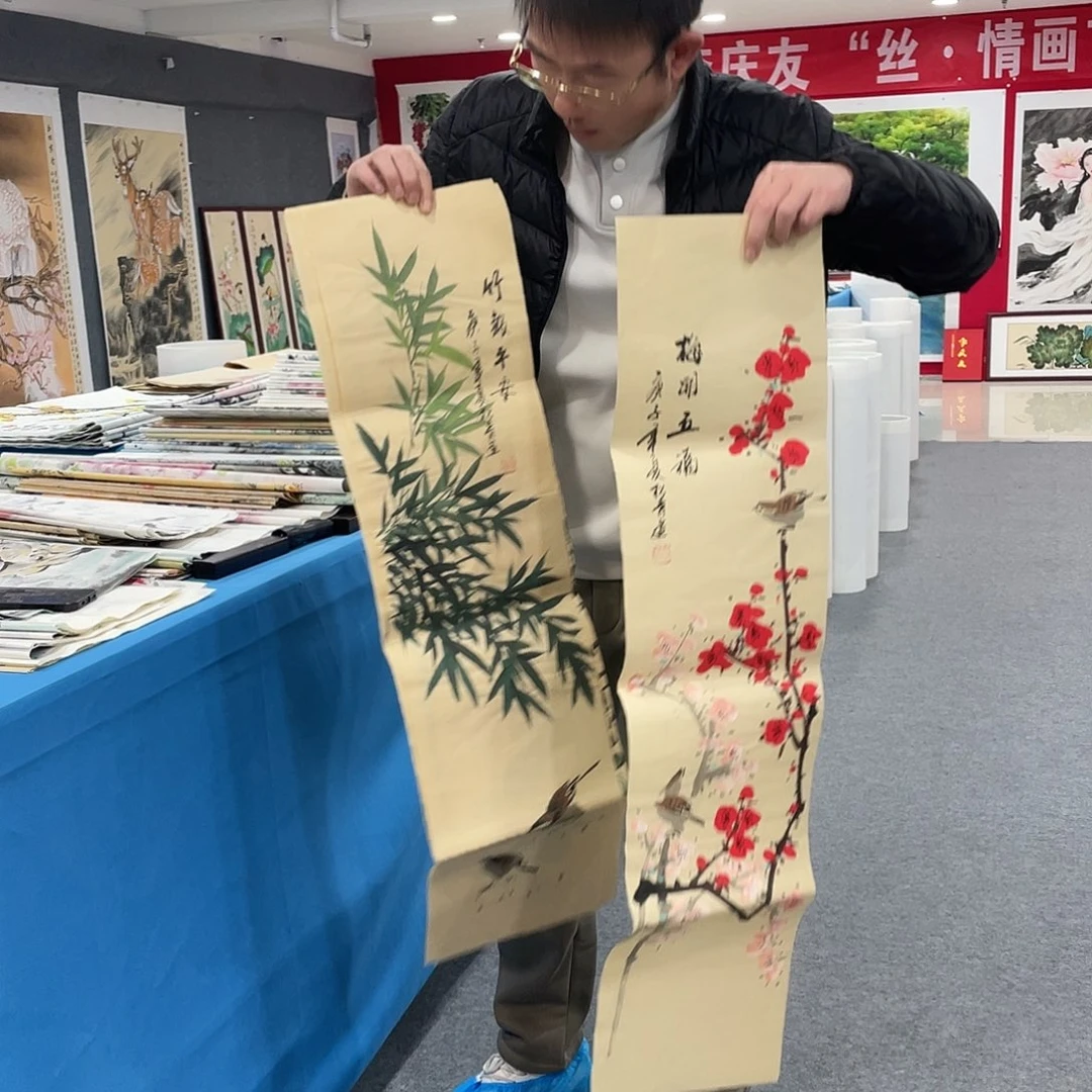 国画今天上午国画作品展示