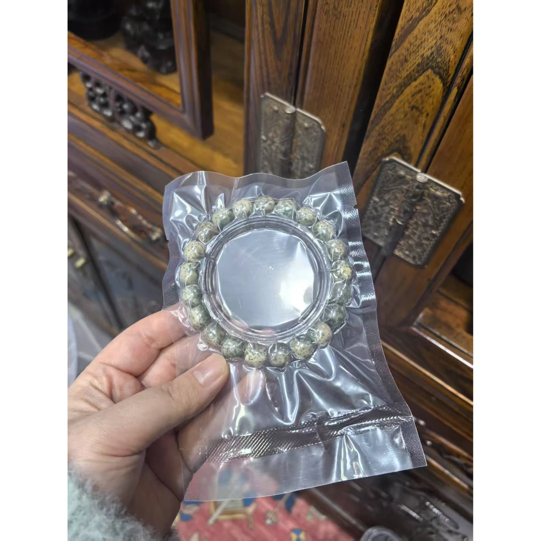 【上新了文玩优选】星月10mm老型石玉料单圈手串