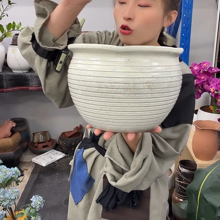 25×18 -粗陶花盆有孔