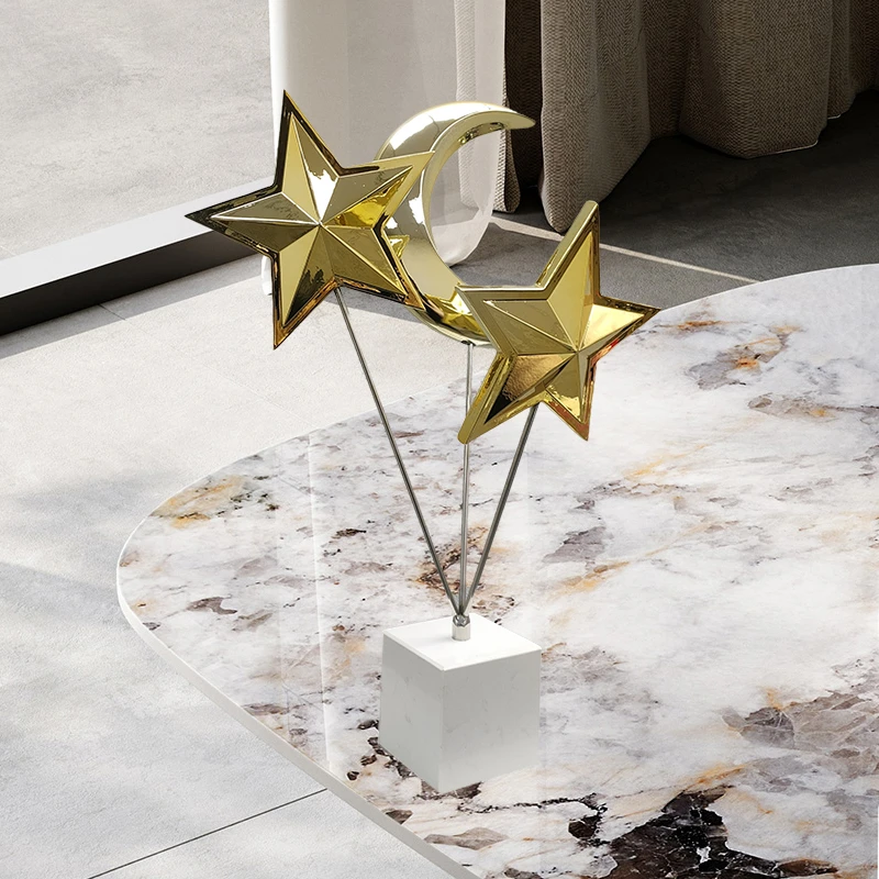 现代简约创意电镀气球摆件样板房售楼处大厅客厅电视柜桌面饰品