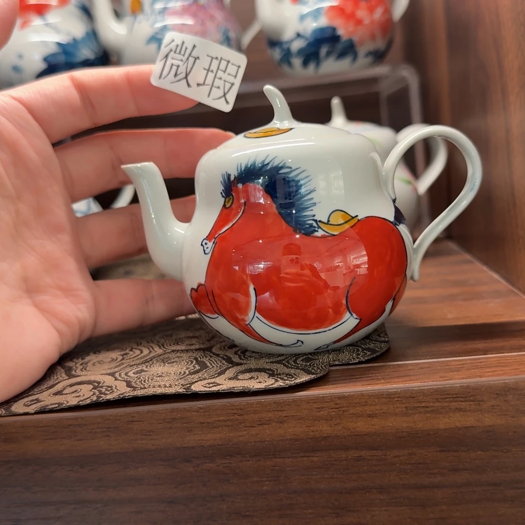 釉下彩纯手绘微瑕