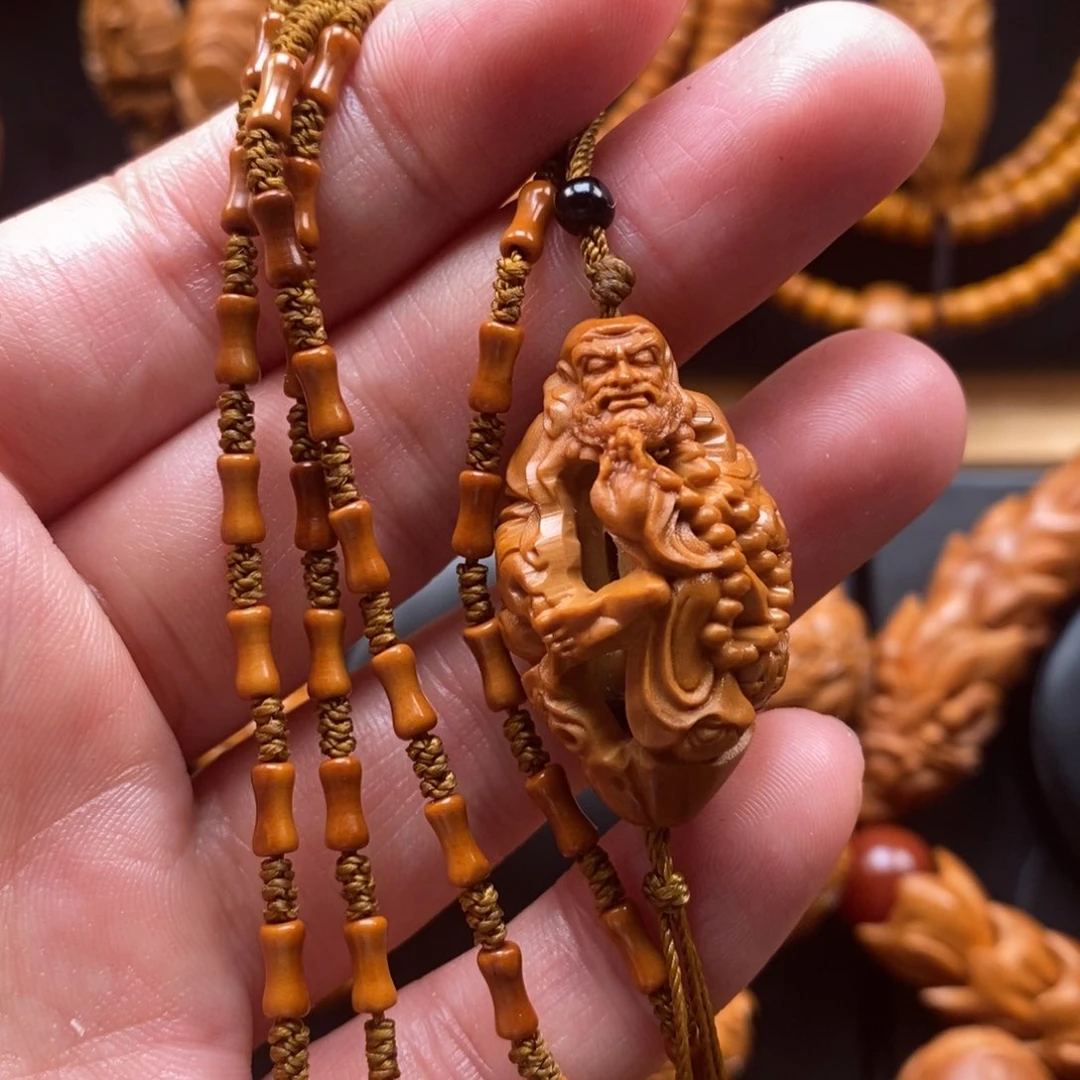 橄榄核手串达摩链子