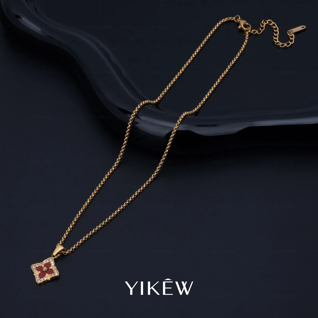 【YIKEW】布琪拉提红色吊坠 | 项链ZX40183B3E0