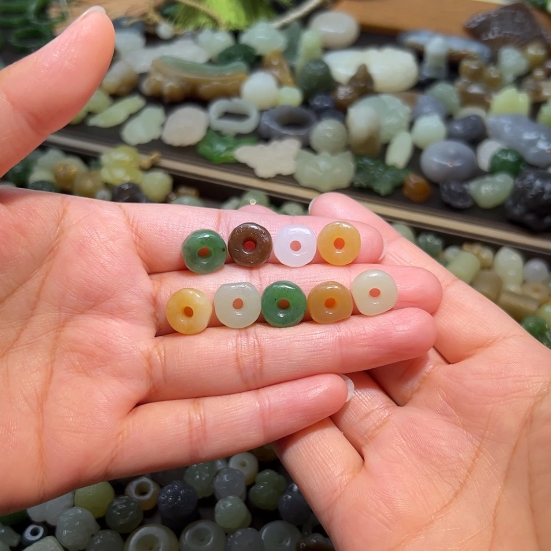 未镶嵌和田玉珠宝半成品48一个多样性发其一