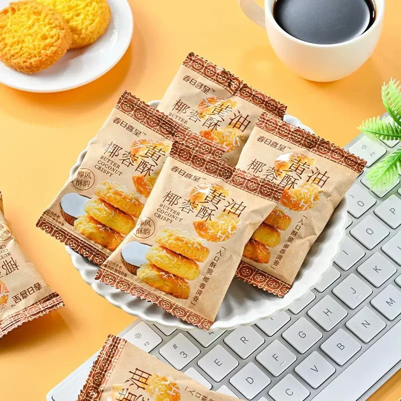 春日喜呈黄油椰蓉酥椰子饼干早餐代餐糕点下午茶解馋小零食品批发
