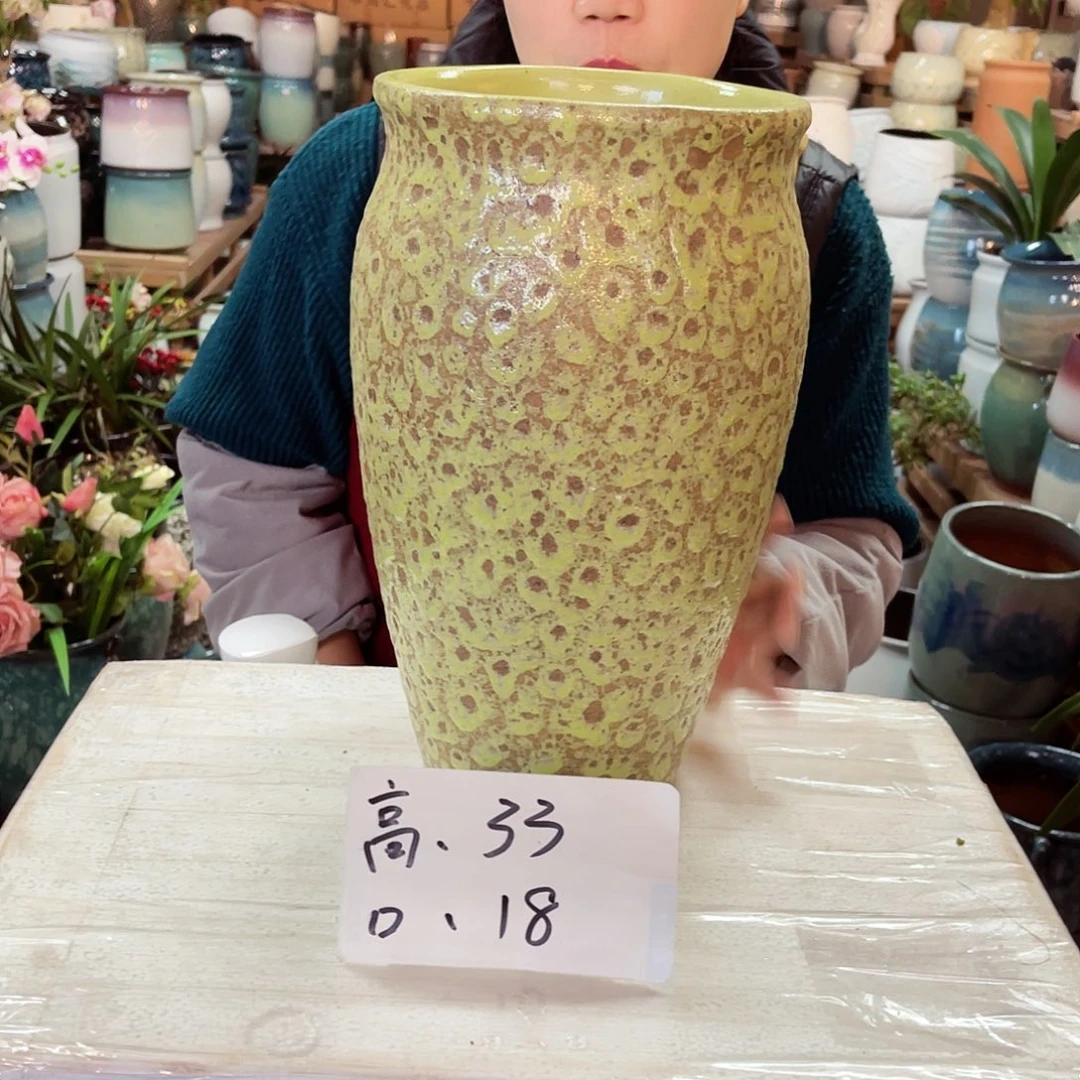 紫砂花盆高度33口径18