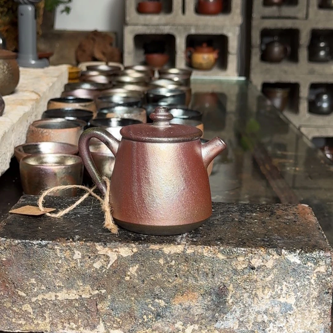 建水紫陶紫泥柴烧茶具