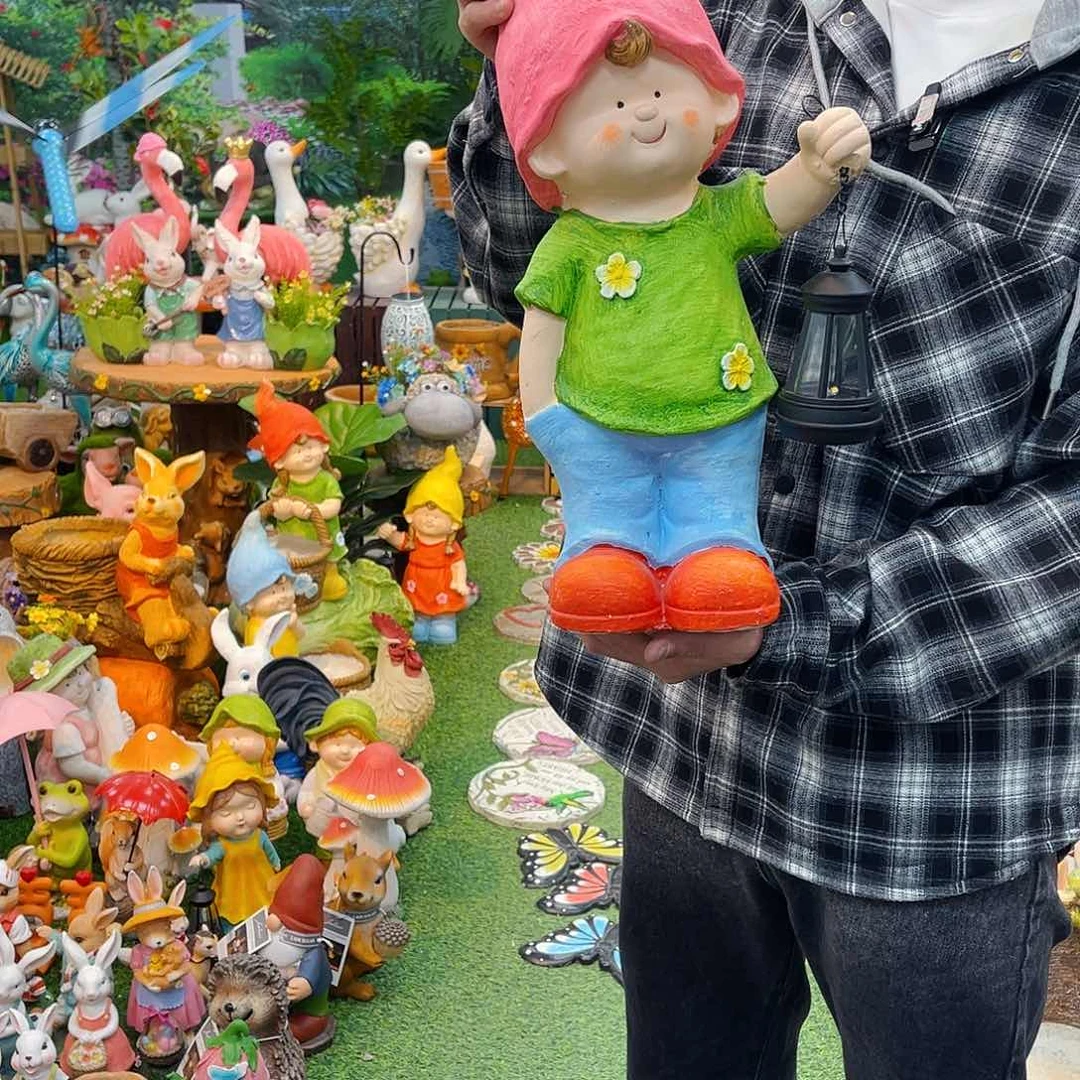 红陶花园庭院摆件