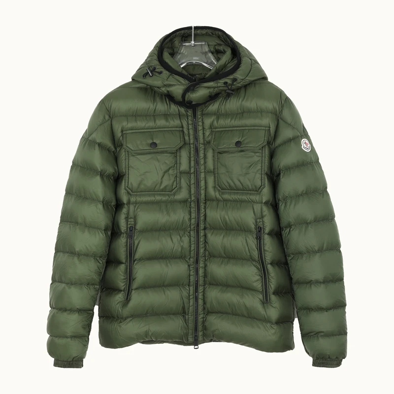 MONCLER 男士双口袋连帽羽绒服男B20914188549 53334