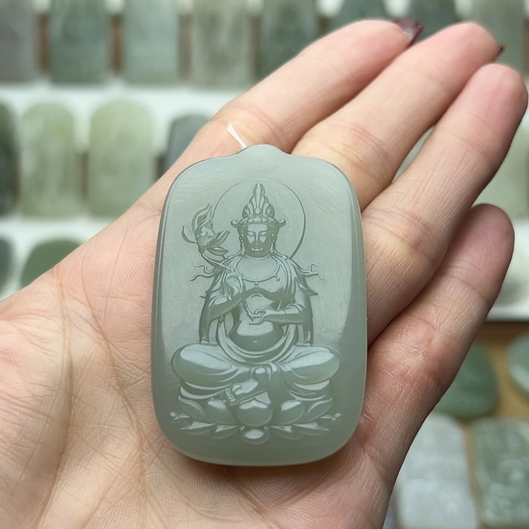 和田玉未镶嵌颈饰