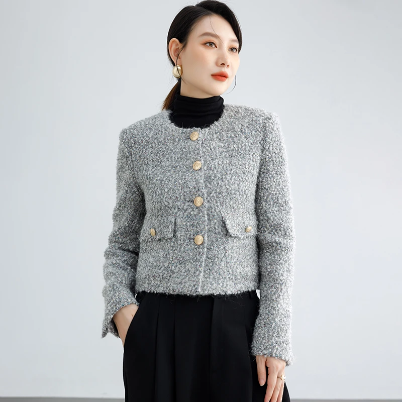 经典小香风短款小香风外套气质时尚秋季上衣【0224013】