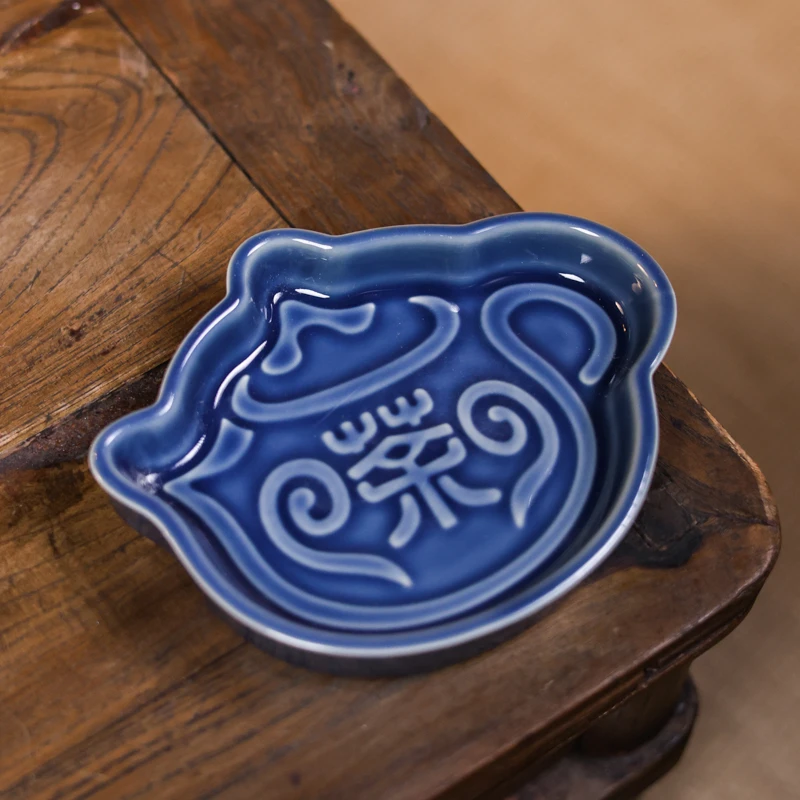 【陶珊居】霁青茶壶果盘（Q7308）