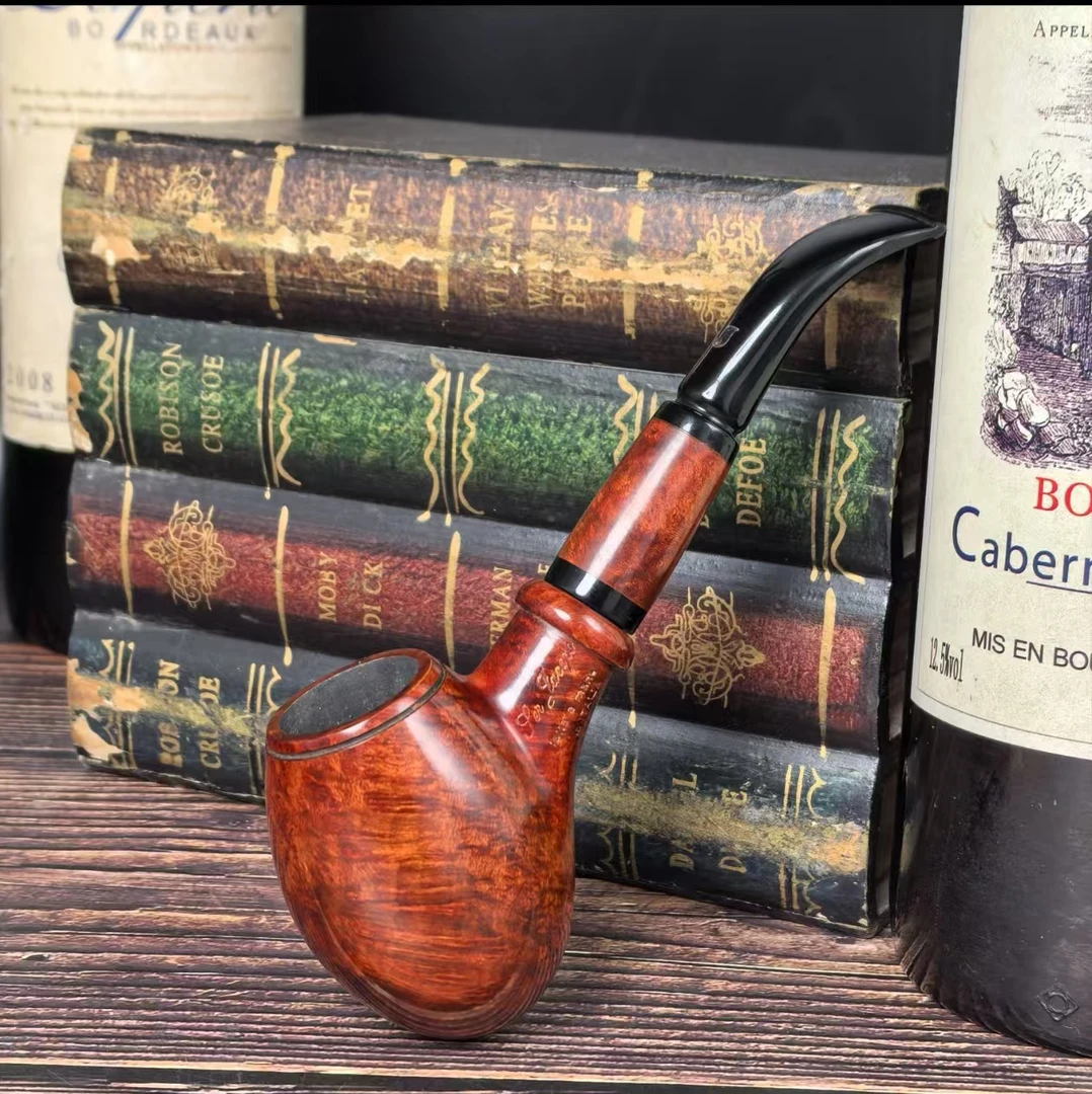 意大利烟斗教父雅克博光面L1手工石楠木烟斗男士礼品