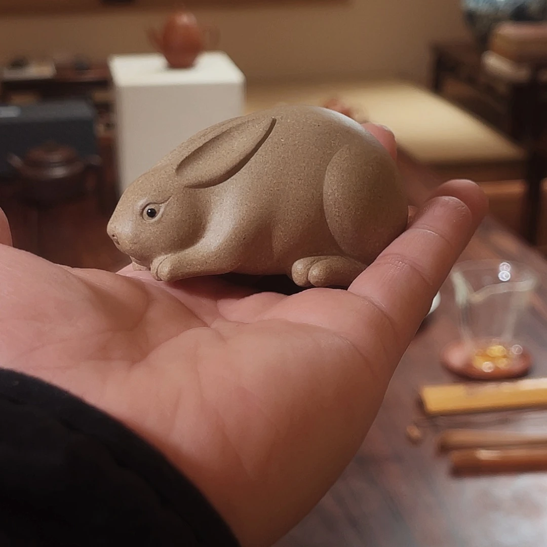 段泥茶壶和*貴玉兔