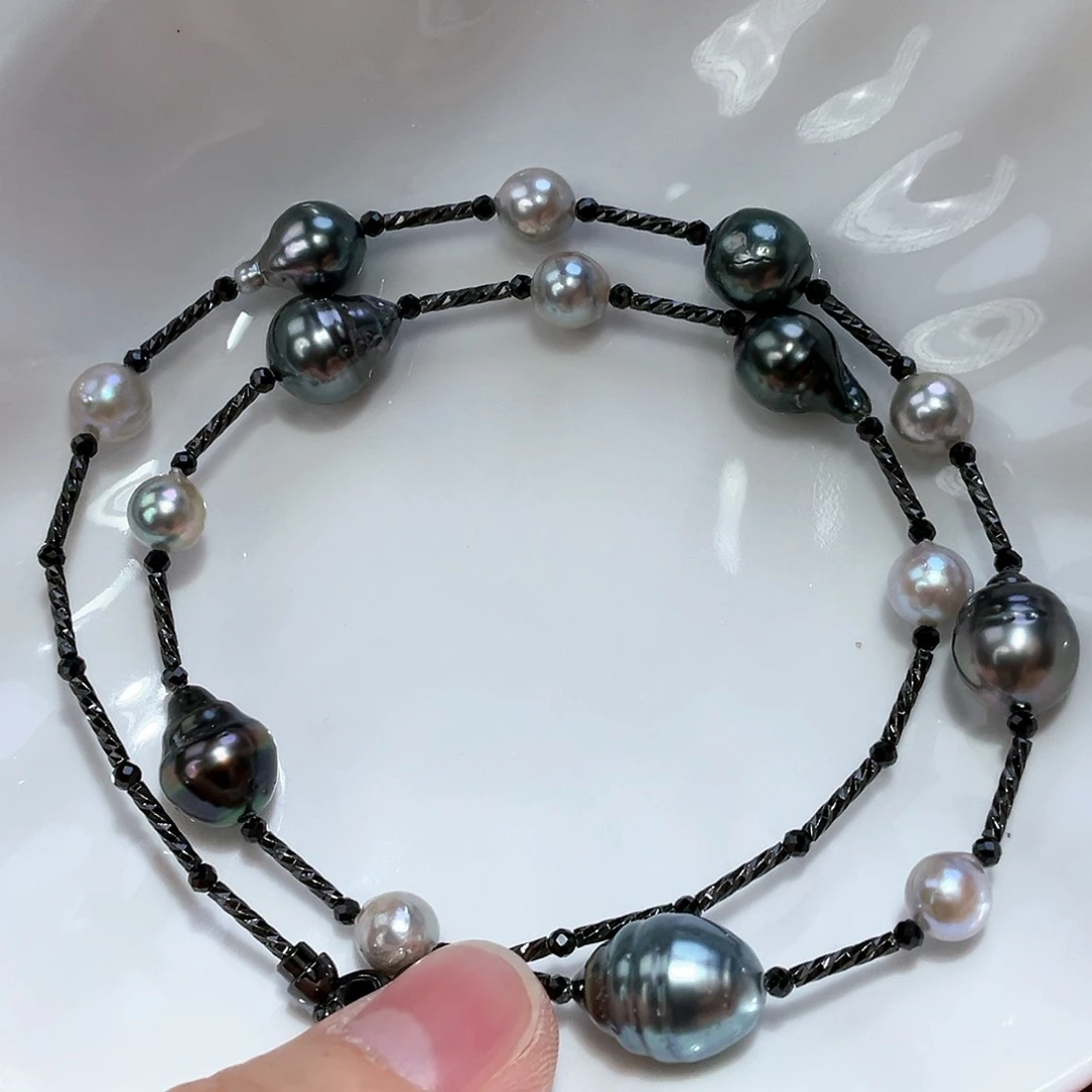 海水珍珠颈饰银S925镶嵌