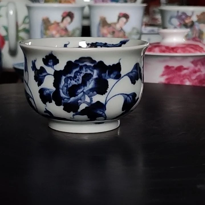 景德镇陶瓷景德镇陶瓷茶具套装摆件杯