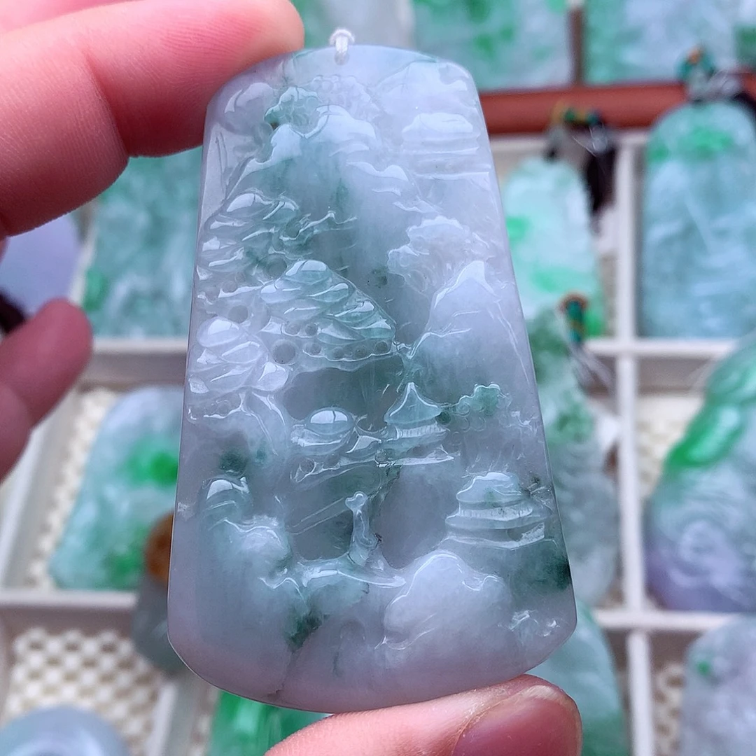 翡翠未镶嵌吊坠(不含链)