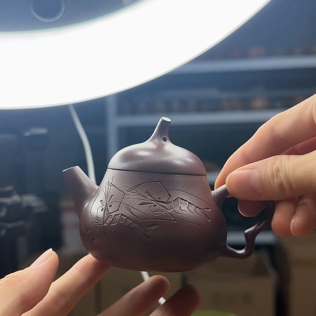 茶壶紫砂民间手艺人全手工制作