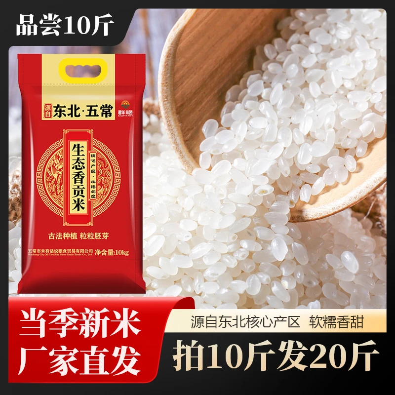 正宗五常香米 当季新米 软糯香甜 品尝10斤 拍10斤发20斤