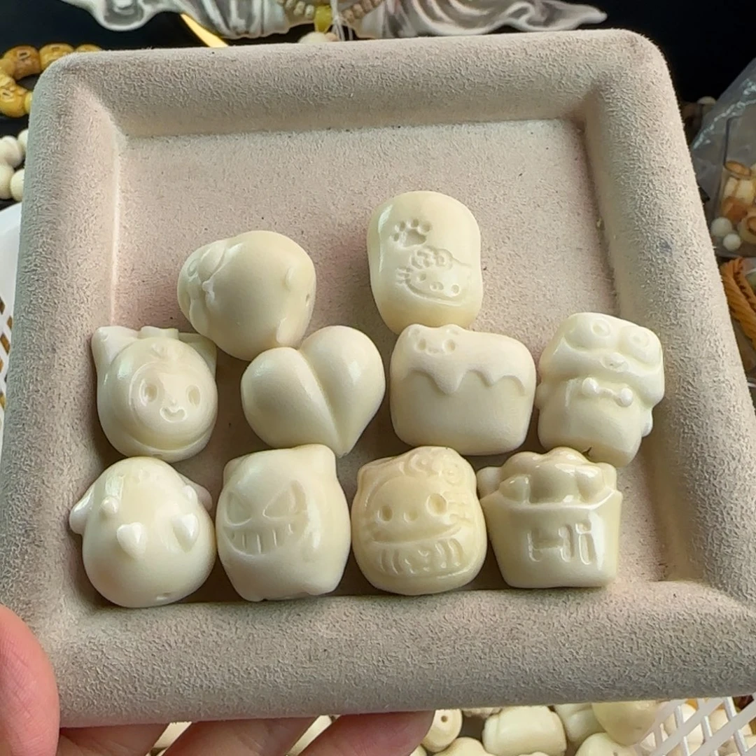 手串菩提根/象牙果微瑕牙果10颗混组合8