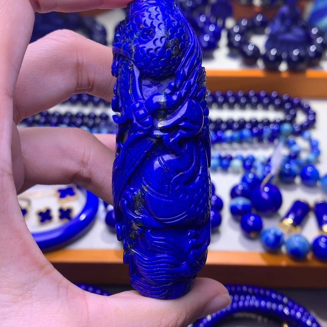 未镶嵌青金石摆件，手把件