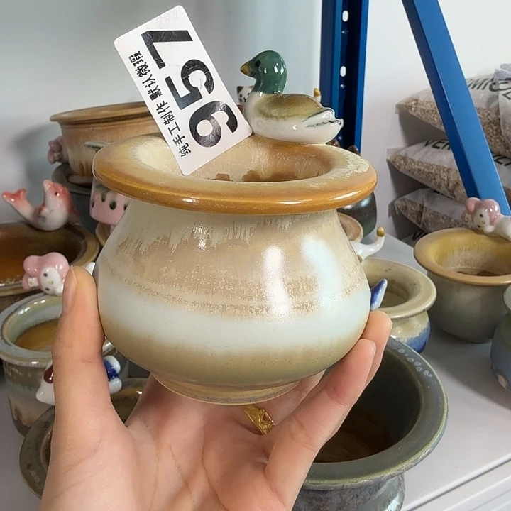 景德镇手工陶瓷盆 口6