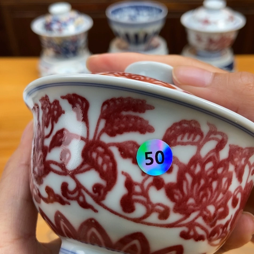 手绘现代茶具非古董